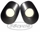 2003-2005 Yamaha YZF-R6 Greggs Custom Signals Satin Black Frosted Front Lights. Fixed Price $98.95.