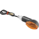 Bikemaster Mini Stalk Oval Turn Signals Carbon/amber 122-9860. Fixed Price $23.79.