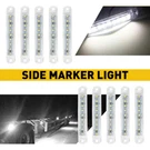 10X White Led Marker Side Lights Bullet Clearance Truck Trailer Wateproof. Fixed Price $12.99.