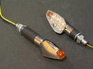Highway Hawk Turnsignal Set Triangle, Chrome, Long, E-m HH-68-563. Fixed Price $66.95.