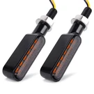 2X Flowing Led Motorcycle Turn Signals Blinker Indicator Tail Lights Amber. Fixed Price $11.99.