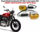 Royal Enfield "trafficator Assy" With Bulb Front "continental & Interceptor". Fixed Price $62.56.