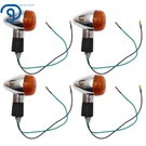 4X Chrome Motorcycle Turn Signal Blinker Indicator Light For Honda Suzuki Yamaha. Fixed Price $15.79.