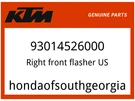 Ktm Oem Part 93014526000 Right Front Flasher Us. Fixed Price $38.39.