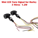 Mini Led Turn Signal Lamps For Harley Low Rider Fat Bob Boy Fxbb Flsl Flde Fxdrs. Fixed Price $9.95.