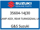 Suzuki Oem Part 35604-14J30 Lamp Assy,rear Turnsignal, Lh. Fixed Price $109.08.