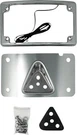 Kodlin Universal 3-HOLE Curved Elypse Led License Plate Kit Chrome. Fixed Price $160.49.