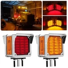 2PCS Double Face Square Led Fender Pedestal Turn Signal Lights Amber/red 39 L.... Fixed Price $81.48.