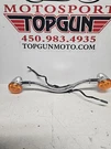 2009 - 2011 Kawasaki Vulcan Front Turnsignal Stay & Flashers Set. Fixed Price $120.99.