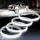 15.5" 5-ROW Pure White Led Wheel Lights Rim Ultra-bright Car Truck Suv. Fixed Price $231.99.