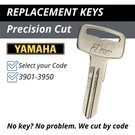Yamaha Motorcycle Keys XS360 XS400 XS1100 MJ50 QT50 Cut Code 3901-3950. Fixed Price $9.95.