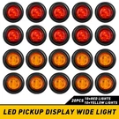 20X Smoked Round Side Marker Lights Trailer Truck Amber Red 3/4"LED Bullet. Fixed Price $18.04.