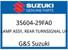Suzuki Oem Part 35604-29FA0 Lamp Assy Rear Turnsignal. Fixed Price $108.69.