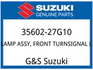 Suzuki Oem Part 35602-27G10 Lamp Assy, Front Turnsignal Lh. Fixed Price $93.07.