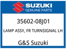 Suzuki Oem Part 35602-08J01 Lamp Assy,fr Turnsignal Lh. Fixed Price $88.96.