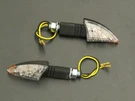 Highway Hawk Turnsignal Set Shark Black Long 2PCS HH-68-9293. Fixed Price $53.95.