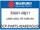 Suzuki Oem Part 35601-08J11 Lamp Assy,fr Turn Signal Rh. Fixed Price $89.04.