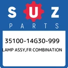 35100-14G30-999 Suzuki Lamp Assy,fr Combination 3510014G30999, New Genuine Oem. Fixed Price $626.47.