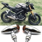 Chrome Motorcycle Bullet Turn Signal Amber Lights For Yamaha MT07 MT09 FZ07 FZ09. Fixed Price $24.23.